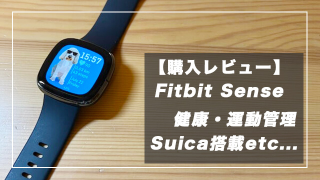 【体験レビュー】Fitbit senseを購入！健康データを知る最強スマートウォッチ！